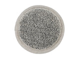 beties Savu Peeling-Pad rund 12 cm in Basaltgrau aus Massage-Frottee, Vorderseite