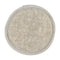 eties Savu Peeling-Pad rund 12 cm in Heubeige aus Massage-Frottee, Vorderseite