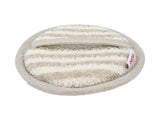 beties Savu Peeling-Pad rund 12 cm in Schilf-Hafermilch, Schrägansicht