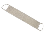 beties Savu Rückenwaschband 15x70 cm aus Massage-Frottee-Leinen in Heubeige