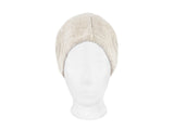 beties Savu Sauna-Beanie in Heubeige aus Soft-Frottee-Leinen, Vorderansicht