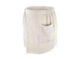  beties Savu Sauna-Kilt 50x140 cm aus Soft-Leinen in Heubeige, Produktansicht