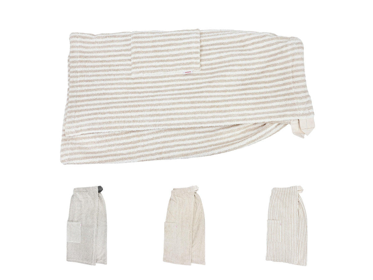 Farbauswahl des beties Savu Sauna-Kilts 70x140 cm aus Soft-Leinen