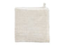 beties Savu Duschtuch 65x140 cm aus soft-Frottee-Leinen in Heubeige, gefaltet