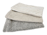 Farbvarianten des beties Savu Waschhandschuhs 14x25 cm aus Massage-Frottee-Leinen