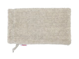 beties Savu Waschhandschuh 14x25 cm aus Massage-Frottee-Leinen in Heubeige