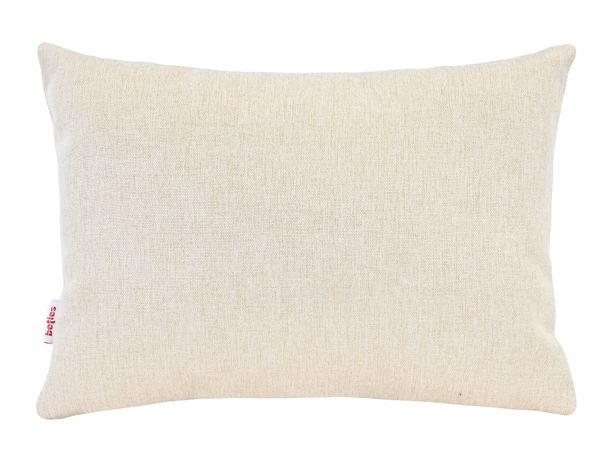  beties Wunschton Kissenhülle 25x35 cm Macciato Beige – Vorderansicht, melierter Möbelstoff Dekokissen 