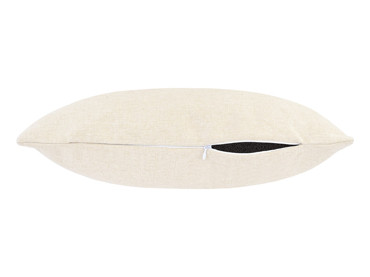  beties Wunschton Kissenhülle 30x50 cm Macciato Beige – liegend, melierter Möbelstoff Dekokissen 