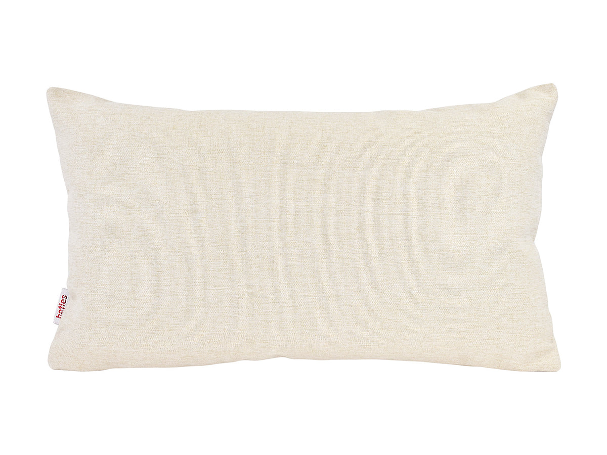  beties Wunschton Kissenhülle 30x50 cm Macciato Beige – Vorderansicht, melierter Möbelstoff 
