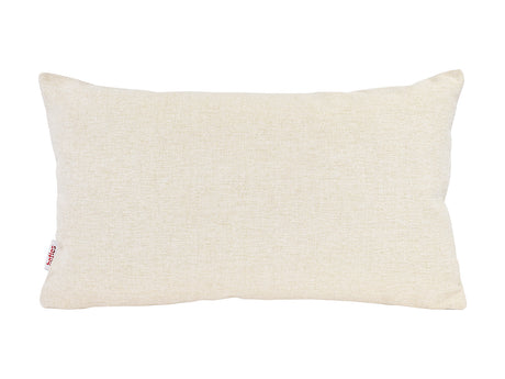  beties Wunschton Kissenhülle 30x50 cm Macciato Beige – Vorderansicht, melierter Möbelstoff 