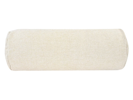  beties Wunschton Nackenrolle 15x40 cm Macciato Beige – Vorderansicht, melierter Möbelstoff Rollenkissen 