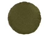  beties Wunschton Kissenhülle Organic Grün 40 cm rund – Vorderansicht 