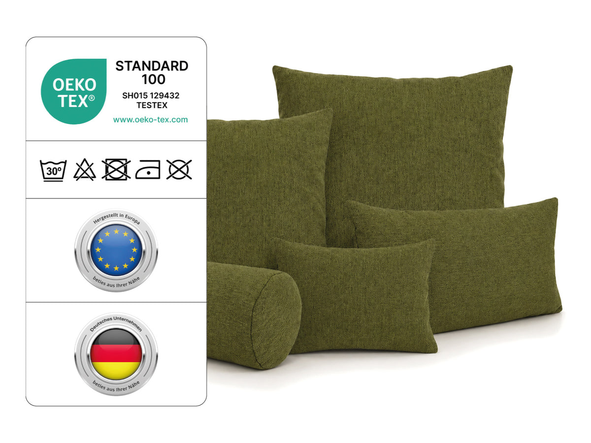  beties Wunschton Kissenhülle Organic Grün – OEKO-TEX zertifiziert 
