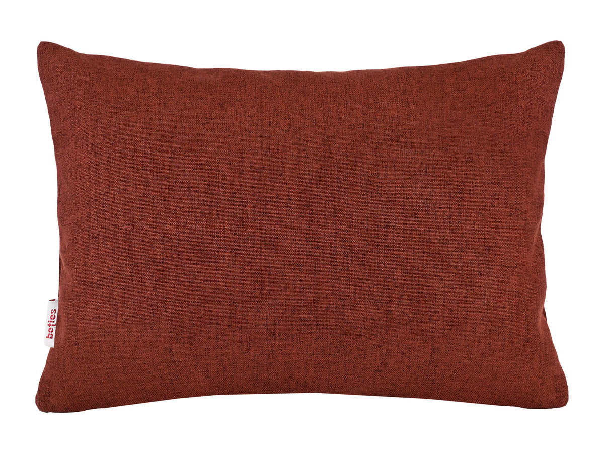  beties Wunschton Kissenhülle Rusty Bordeaux 25x35 cm – vorne  