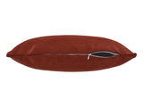  beties Wunschton Kissenhülle Rusty Bordeaux 30x50 cm – liegend mit offenem Reißverschluss 