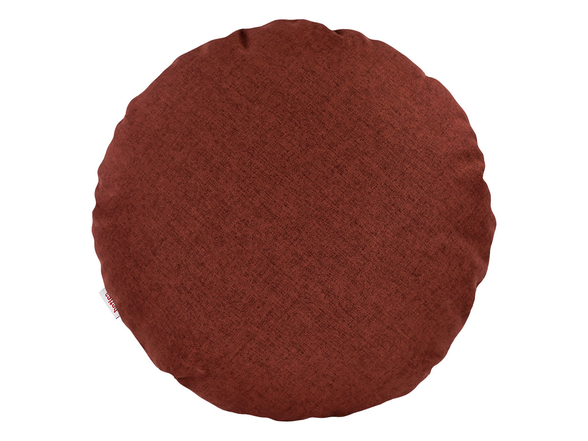  beties Wunschton Kissenhülle Rusty Bordeaux 40 cm rund – vorderansicht 