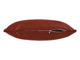  beties Wunschton Kissenhülle Rusty Bordeaux 40x60 cm – liegend mit offenem Reißverschluss 