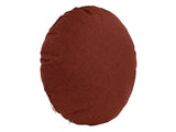  beties Wunschton Kissenhülle Rusty Bordeaux 50 cm rund – Schrägansicht 