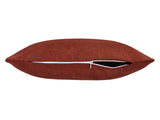  beties Wunschton Kissenhülle Rusty Bordeaux 60x60 cm – liegend mit offenem Reißverschluss 