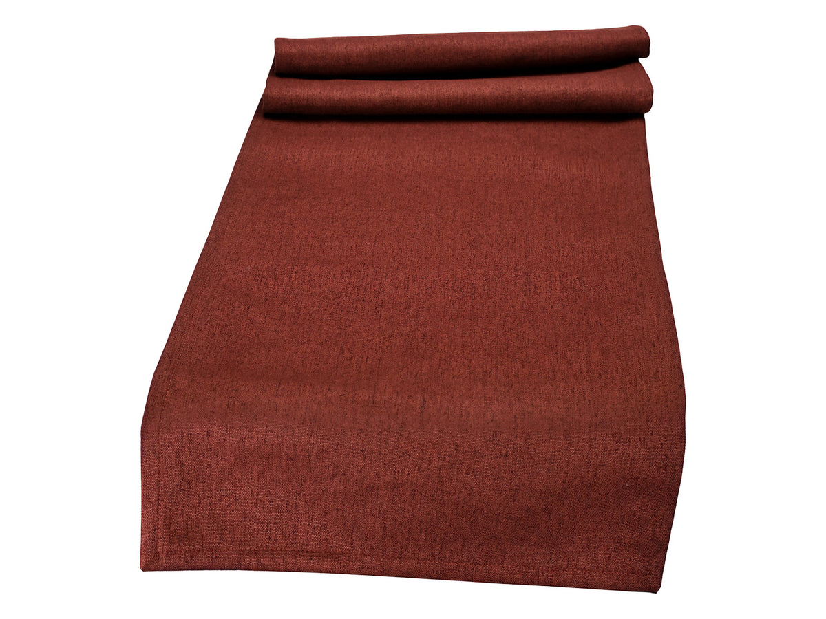  beties Wunschton XL-Tischläufer Rusty Bordeaux 40x220 cm – Vorderansicht 