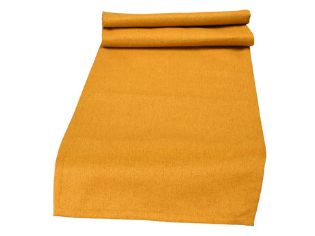 beties Wunschton XL Tischläufer safrangelb 40x220 cm – Möbelstoff, Vorderansicht 
