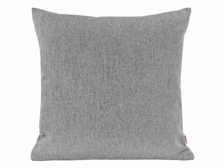  beties Wunschton Kissenhülle 60x60 cm Silber Grau – Vorderansicht, melierter Möbelstoff Sofakissen