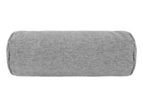  beties Wunschton Nackenrolle gefüllt 15x40 cm Silber Grau – Vorderansicht, melierter Möbelstoff 