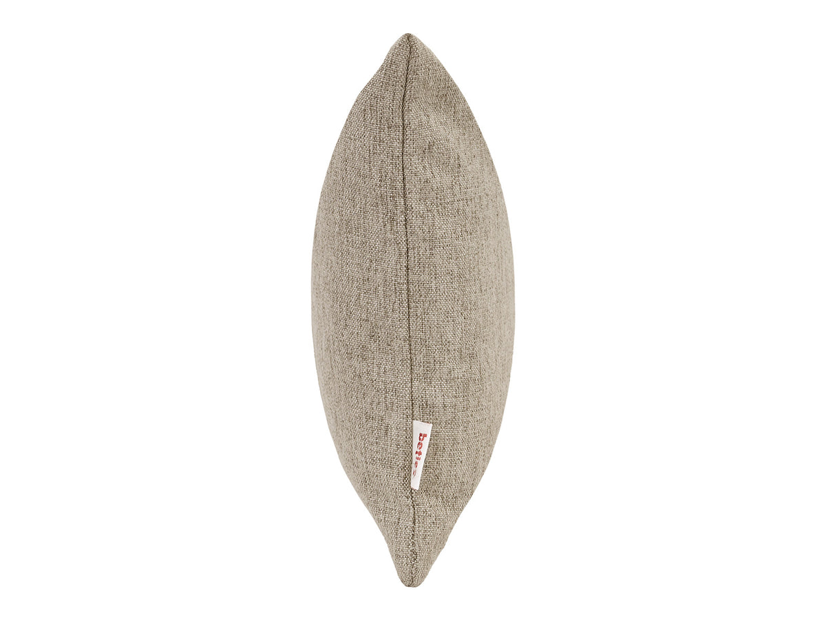  beties Wunschton Kissenhülle 25x35 cm Taupe Braun – Seitenansicht, melierter Möbelstoff 