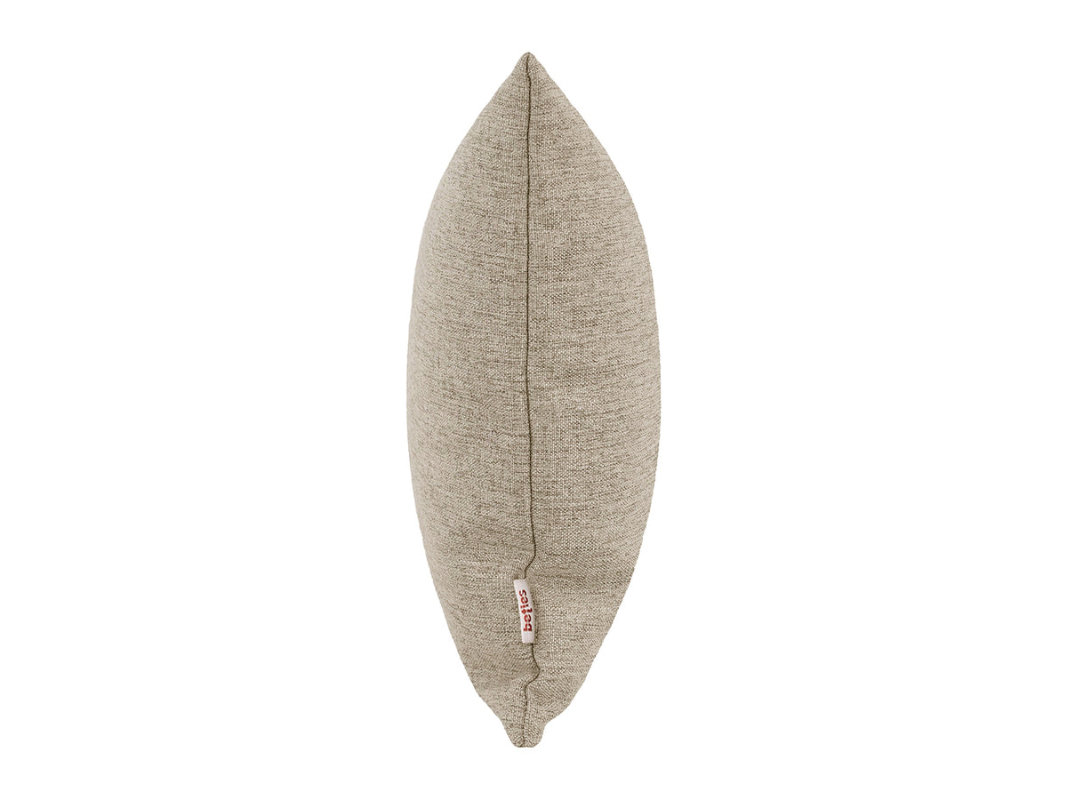  beties Wunschton Kissenhülle 30x50 cm Taupe Braun – Seitenansicht, melierter Möbelstoff 