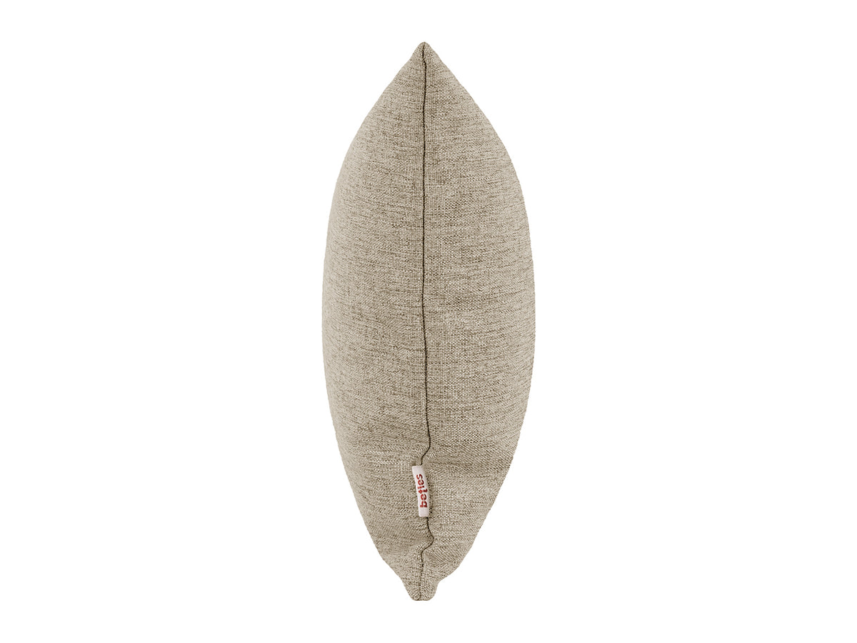  beties Wunschton Kissenhülle 30x70 cm Taupe Braun – Seitenansicht, melierter Möbelstoff 