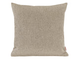  beties Wunschton Kissenhülle 40x40 cm Taupe Braun – Vorderansicht, melierter Möbelstoff Dekokissen 