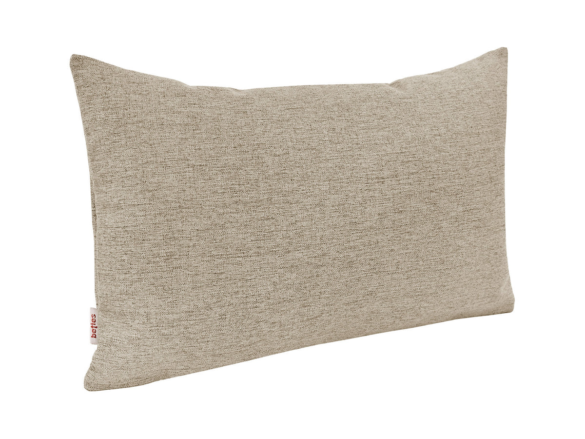  beties Wunschton Kissenhülle 40x60 cm Taupe Braun – Schrägansicht, melierter Möbelstoff Dekokissen 