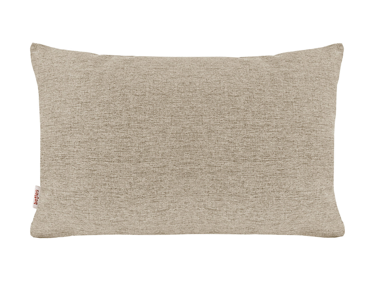  beties Wunschton Kissenhülle 40x60 cm Taupe Braun – Vorderansicht, melierter Möbelstoff Dekokissen 