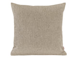  beties Wunschton Kissenhülle 60x60 cm Taupe Braun – Vorderansicht, melierter Möbelstoff Sofakissen 