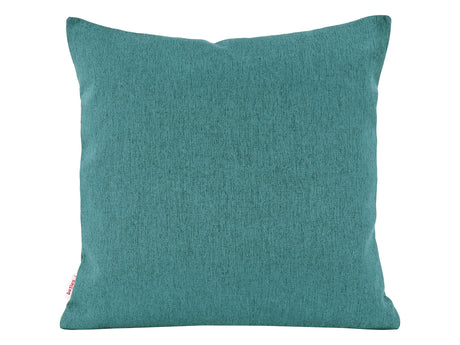  beties Wunschton Kissenhülle 40x40 cm Teal Petrol – vorderansicht, melierter Möbelstoff 