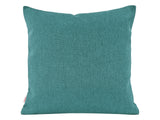 beties Wunschton Kissenhülle 50x50 cm Teal Petrol – vorderansicht, melierter Möbelstoff