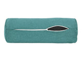  beties Wunschton Nackenrollenhülle 15x40 cm Teal Petrol – geöffneter Reißverschluss, melierter Möbelstoff 