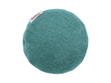 beties Wunschton Nackenrollenhülle 15x40 cm Teal Petrol – seitenansicht, melierter Möbelstoff 
