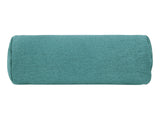 beties Wunschton Nackenrollenhülle 15x40 cm Teal Petrol – vorderansicht, melierter Möbelstoff 