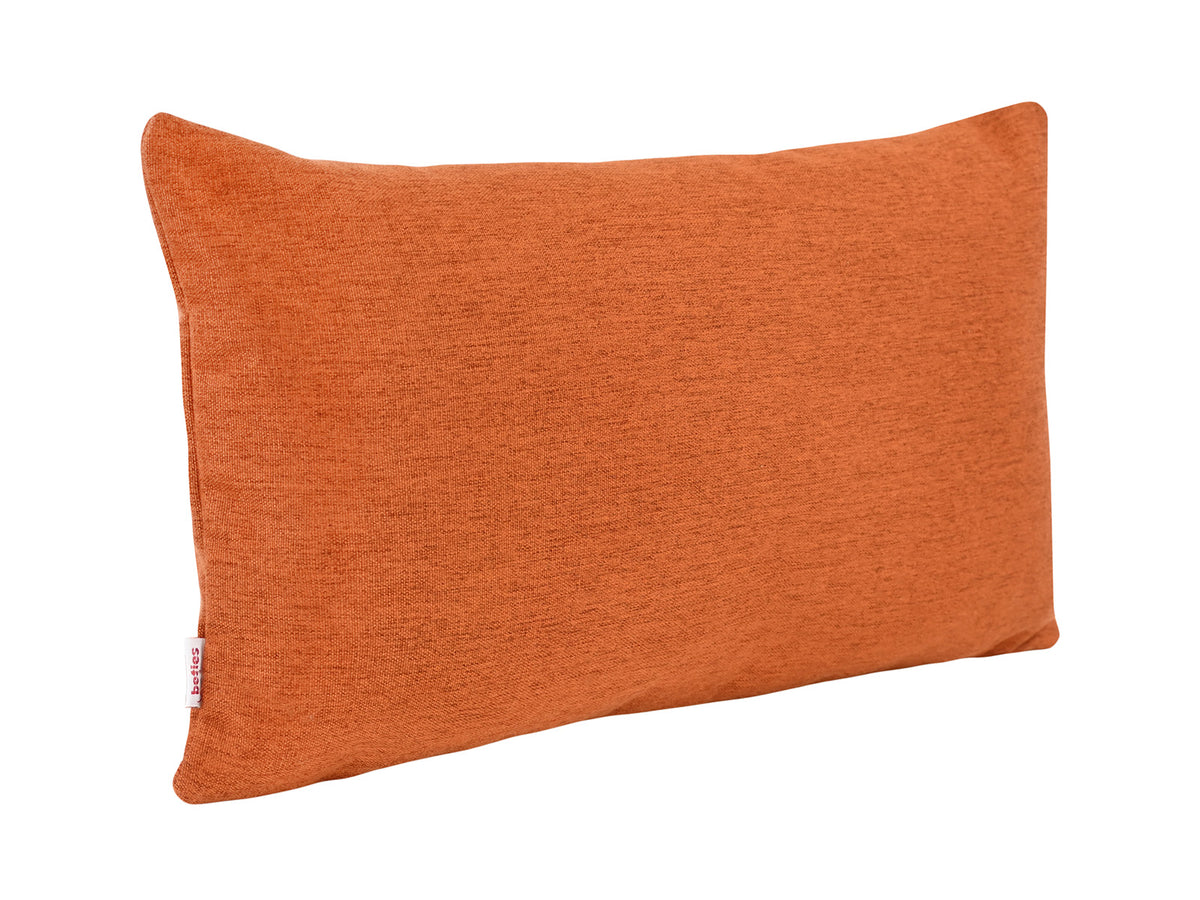 beties Wunschton Kissenhülle 40x60 cm Terracotta Orange – schrägansicht, melierter Möbelstoff