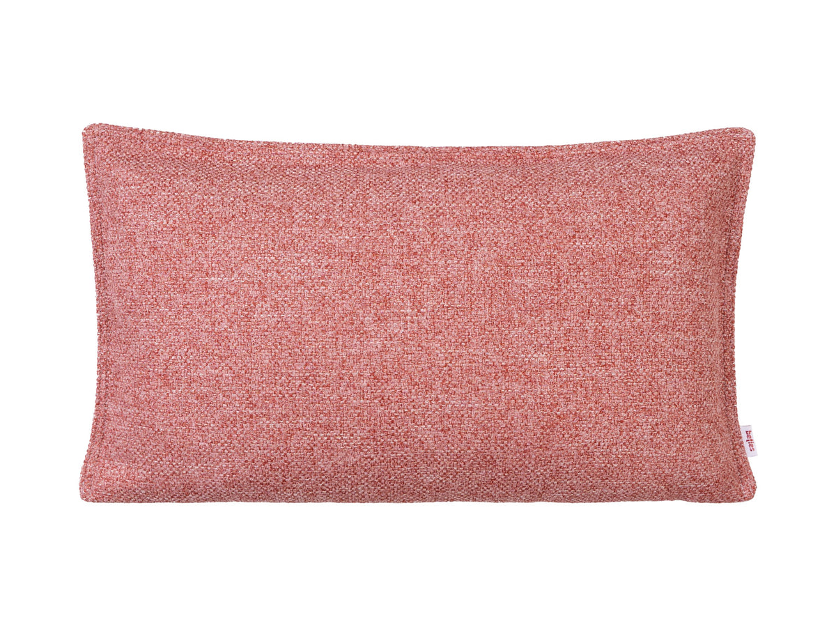 Kissenhülle 30x50 cm Bouclé cherry-rot – Jeans-Doppelnaht | beties Boucle