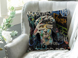 Cushion cover approx. 45x45 cm, mixed fabric, POP Collection beties "David"