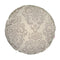 Kissenhülle rund ca. 60 cm Ø 100% Baumwolle linen-taupe beties "Epoche"