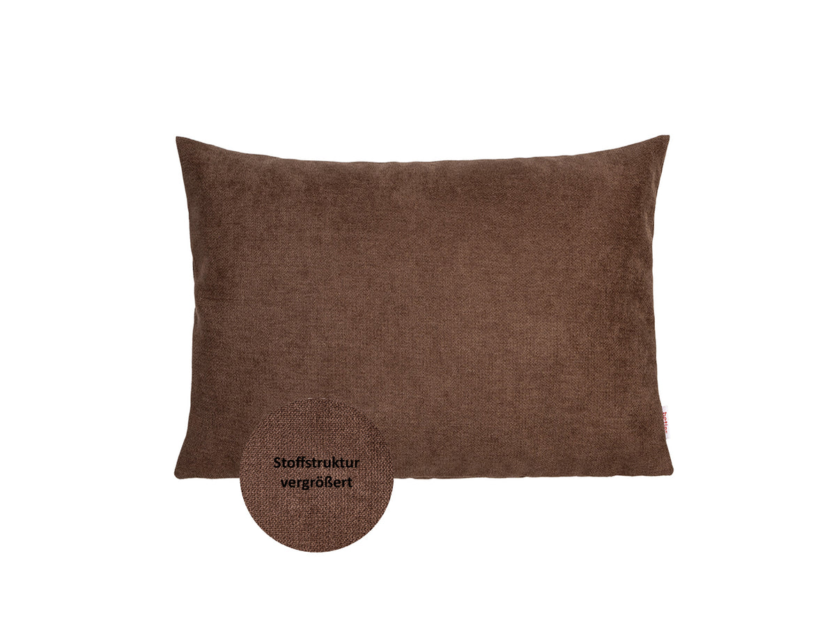 Kissenhülle ca. 25x35 cm kaffeebohne-braun aus der beties FarbTon Serie.