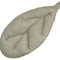 Kissen Blatt 28x59 cm greig-taupe Chenille-Haptik beties „FarbTon" – Sitzkissen Oeko-Tex 