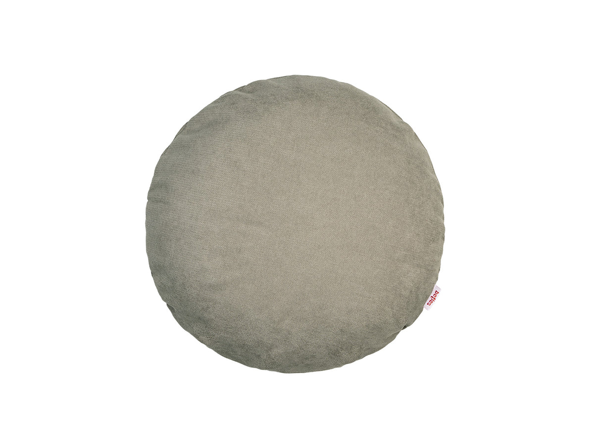 Kissenhülle rund ca. 40 cm Ø greig-taupe Chenille-Haptik beties „FarbTon"