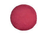 Kissenhülle rund ca. 50 cm Ø himbeer-rot Chenille-Haptik beties „FarbTon"