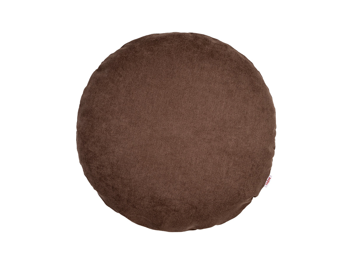 Kissenhülle rund ca. 50 cm Ø kaffeebohne-braun Chenille-Haptik beties „FarbTon"