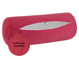  XL Rollenhülle 25x70 cm himbeer-rot Chenille-Haptik beties „FarbTon" – Detailbild Stoffstruktur 