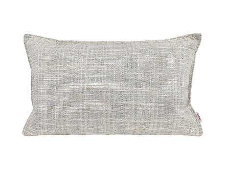  beties Freiluft Melange Outdoor-Kissenhülle 30x50 cm Beige Frontansicht – wetterfest für Garten und Balkon 